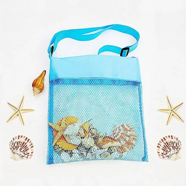 Sand Away Protable Mesh Toys Bags Swimming Large Beach eco Women Cosmetic Makeup - Image 5