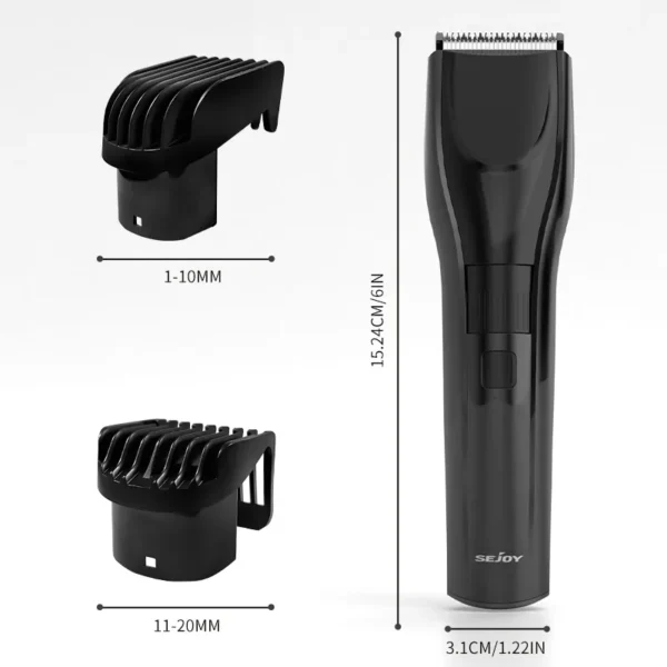 SEJOY Electric Hair Clipper Kit For Men, Adjustable Hair Cut Machine Hair Trimmer Professional Rechargeable Hair Cut Barber - Image 6