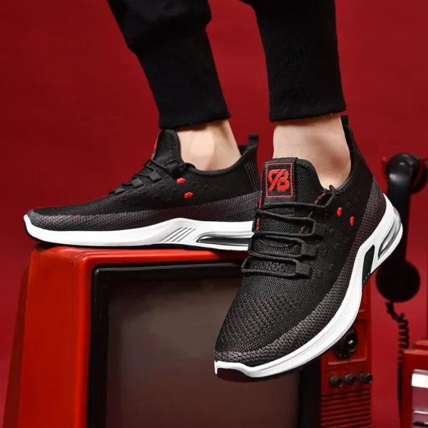 Men's Casual Shoes High Top Breathable Shoes Men Running Shoes Summer Sport Mesh Casual Sheet Mens Memory Foam Casual Shoes - Image 3