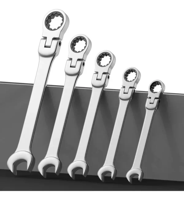 16Pcs Premium Flex-Head Ratcheting Wrench Set, 6-22MM, Durable Craftsmanship, with Handy Storage Bag - Perfect for DIY & Auto - Image 6