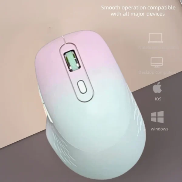 Wireless Mouse, 2.4G Noiseless Mouse, USB Receiver, Portable Computer Mouse for PC, Tablet PC, Notebook, Laptop, Windows System - Image 3