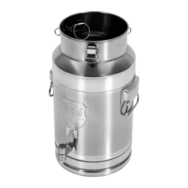 Stainless Steel Milk Can Transport Barrel Beverage Drink Dispenser with A Spigot 20L 25*46cm for Storing Liquid Products - Image 5