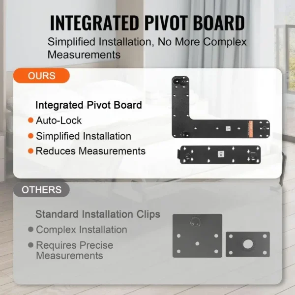 Deluxe Full Size Murphy Bed Kit | Vertical DIY Wall Bed Hardware for Space-Saving Solutions - Image 2
