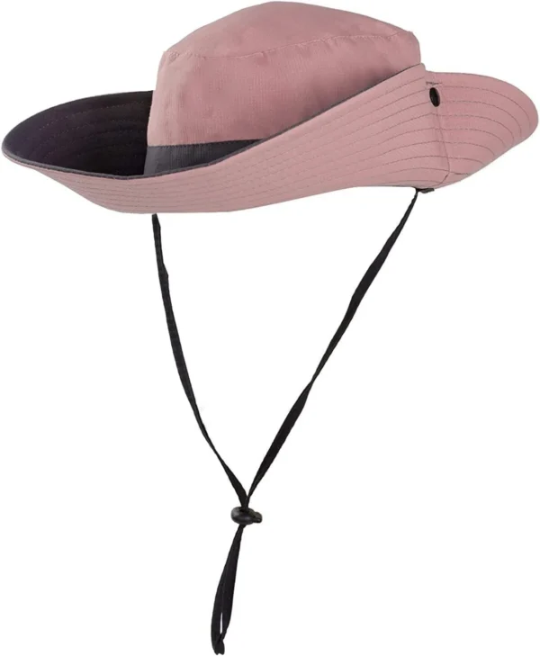Ponytail Sun Bucket Hats for Women UV Protection Foldable Mesh Wide Brim Hiking Beach Fishing Summer Safari - Image 3