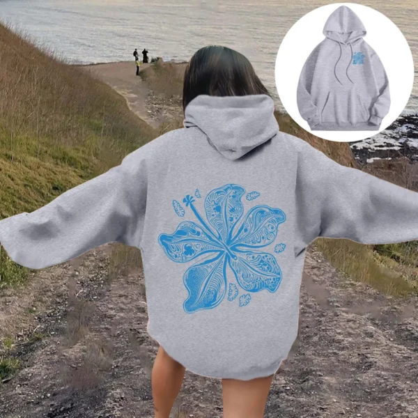 Oversize Women Hoodies Tops 2024 Sport Casual Long Sleeve Hooded Sweatshirts Autumn Winter Warm Outwears Pullovers Y2k Clothes - Image 4