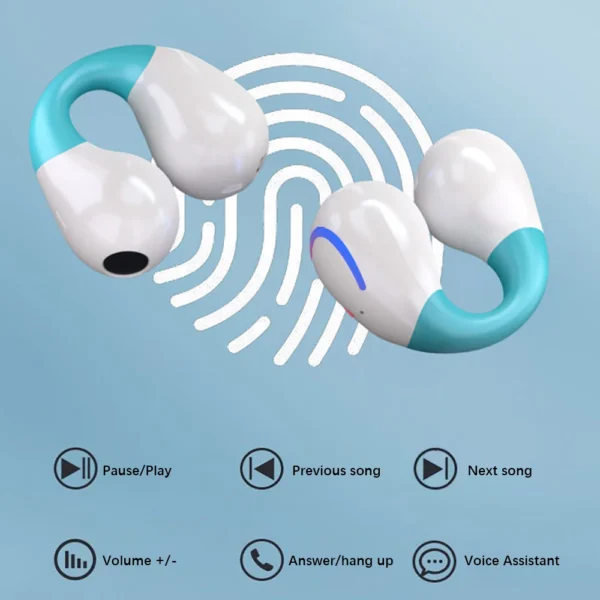 GREATWALL Wireless Bluetooth Earphones Earhook HIFI Headphones Stereo Sound Sports Headset HD Call Earbuds LED Digital Display - Image 2