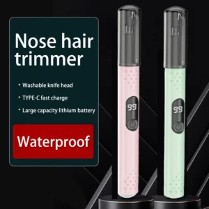 Mini Electric Nose Hair Trimmer Portable Clipper Rechargeable Eyebrow Ear Hair Shaver For Men Safe Cleaner Razor