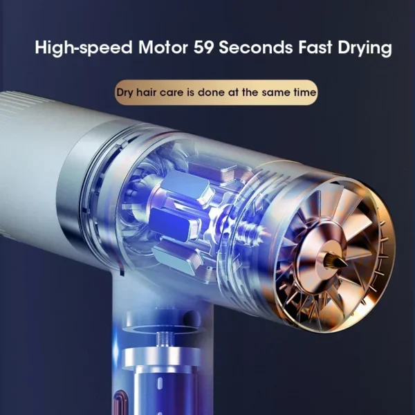 Professional Hair Dryer Strong Wind Salon Dryer Hot Air and Cold Air Wind Negative Ionic Hammer Blower Dry Electric Hair Dryer - Image 3