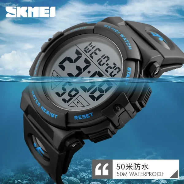 Skmei Multi-Functional Men's Electronic Watch Watch Children Primary and Secondary School Students Waterproof Sport Watch - Image 5