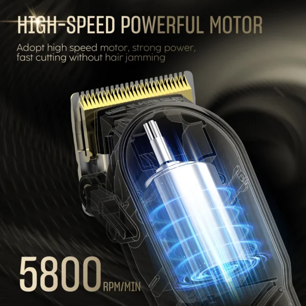 Sejoy Men's Hair Trimmer Multifunction Hair clippers for Body Head Hair Electric Beard Trimmer Shaver Rechargeable Grooming Kit - Image 6