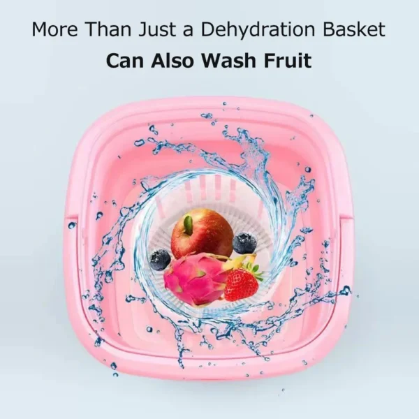 Washing Machine Small Household Folding Portable Automatic Ultrasonic Forward and Reverse Pulsator Elution Dual Purpose Imitatio - Image 4