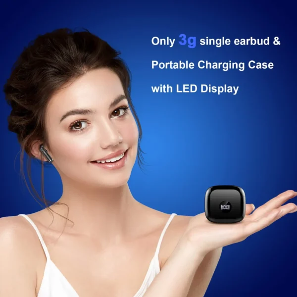 Wireless Earbuds, LED Power Display Bluetooth 5.3 Headset, Earbuds in-Ear Noise Cancelling Mic, 40H Playback Headphones. - Image 6