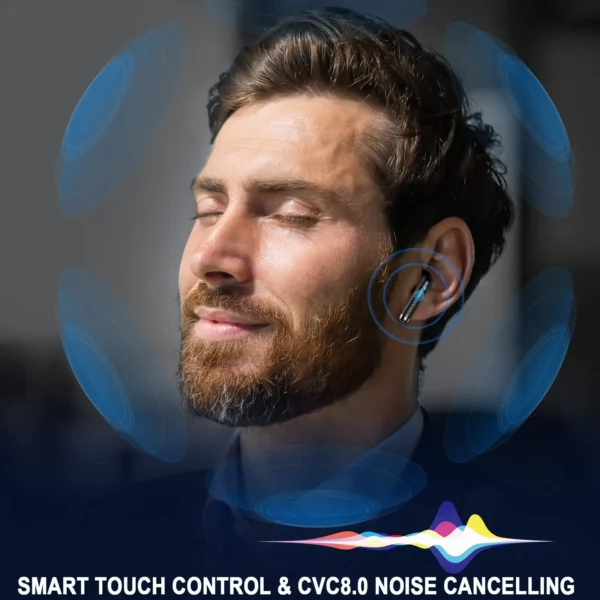 Wireless Earbuds, LED Power Display Bluetooth 5.3 Headset, Earbuds in-Ear Noise Cancelling Mic, 40H Playback Headphones. - Image 2
