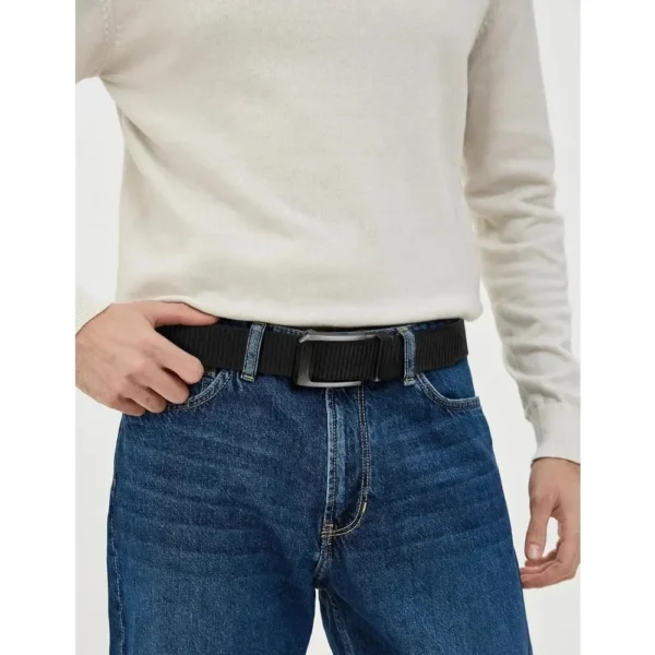 Ratchet Belt for Men, Nylon Web Tactical Belt with Automatic Slide Buckle, Adjustable Trim to Fit - Image 6