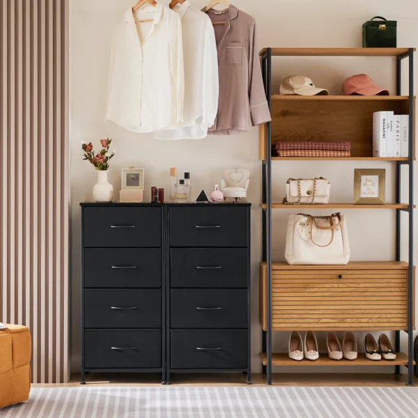 JHK 4 Fabric Living Room Cabinets Layers With Wardrobe Steel Frame Assembly Closet For Clothes Storage Cabinet Of Furniture - Image 2