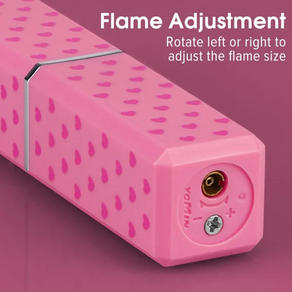 2 Pack of Cute Lipstick Lighter Soft Flame Refillable Butane Unique Gift for Girls,Women,Girlfriends (Without Butane Gas) - Image 5