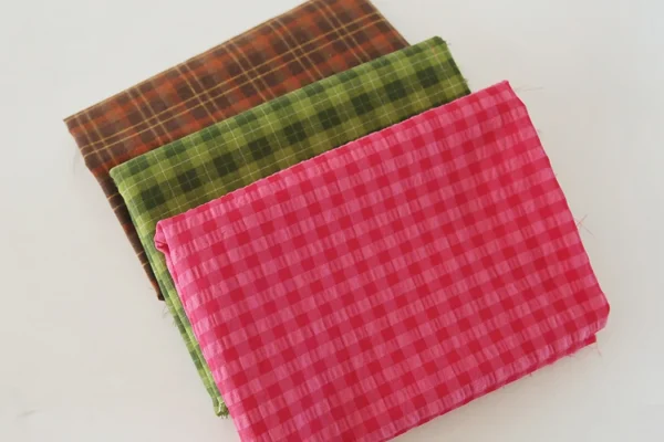 145x50cm Spring and Summer Yarn Dye Pitaya Red Plaid Yarn-Dyed Polyester Cotton Linen Washed Cloth Shirt Dress Clothing Fabric - Image 6