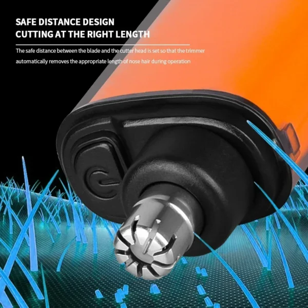 Mini Electric Nose Hair Clipper Rechargeable Multi-kinetic Shaving 2-in-1Unisex Fully Automatic Washable Shaving Nose Trimmer - Image 5