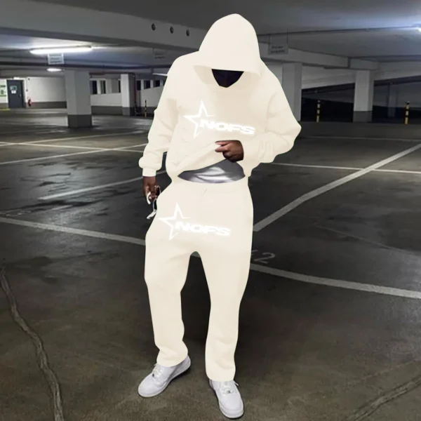 New In Hoodies & Sweatshirts Y2k Oversized Men'S Winter Jacket Large Size Paired Hoodies For Couple Hooded Tracksuit Men's Set - Image 2