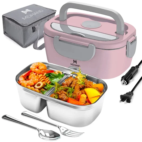 65W 1.5L Electric Lunch Box Food Warmer Portable Food Heater for Car Or Home - Leak Proof, Lunch Heating Microwave for Truckers - Image 2