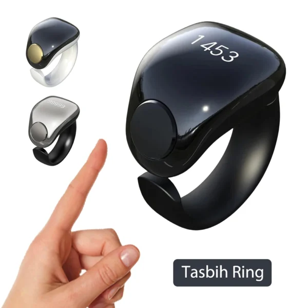 Muslim Gift Smart Electronic Counter Waterproof Tasbeeh Tasbih Zikr Ring Tasbeeh Counter Interchangeable Rings 18/20/22mm - Image 4