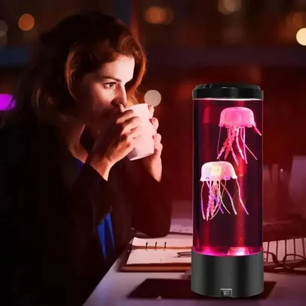 Jellyfish Night Light LED Night Light USB 7 Color USB Changing Jellyfish Lamp Small Mood Light Aquarium Electric Light Lamp - Image 4