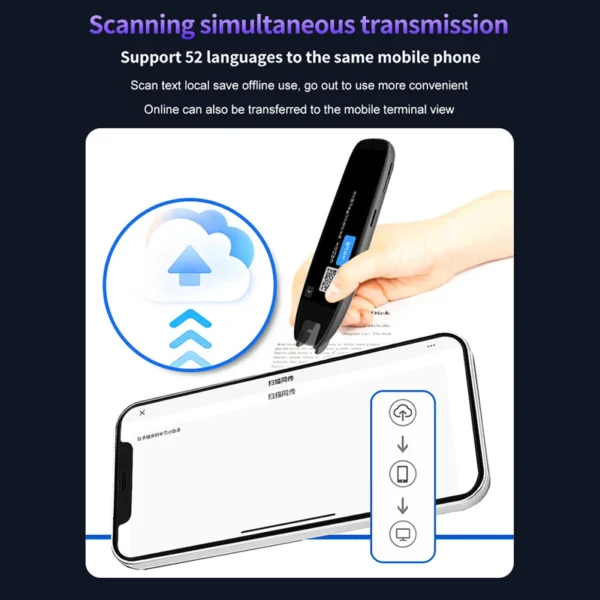 Language Scanner Pen Smart Voice Translator Pen Real-time Language Translator Electronic Dictionary English Learning Scan Pen - Image 4