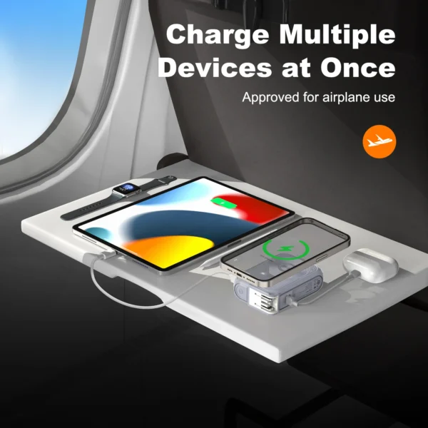 PD 22.5W Fast Charging 10000mAh Magnetic Wireless Power Bank USB Type-C Detachable Data Cable Phone Holder Emergency PowerBank - Image 5