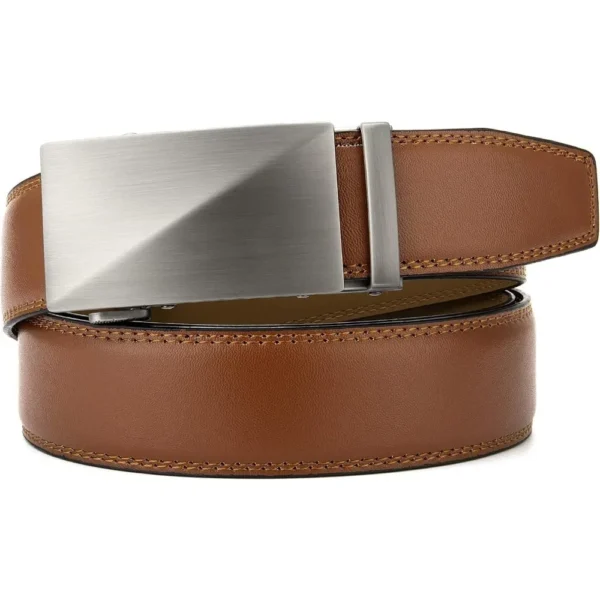 Mens Belt Leather Ratchet Belt - Customizable Fit, Effortless Style (35mm) - Image 5