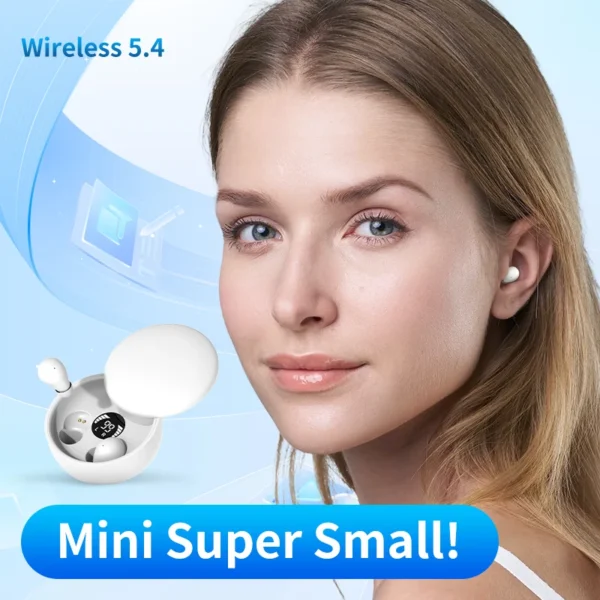 Wireless Bluetooth sleeping Headphones Noise canceling earbuds Hidden Headset Mini Invisible Earphones With Mic Sport Waterproof - Image 2