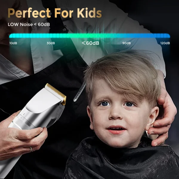 Sejoy Professional Hair Clippers for Men Rechargeable Beard Trimmer Cordless Barber Clippers for Hair Cutting Grooming - Image 6