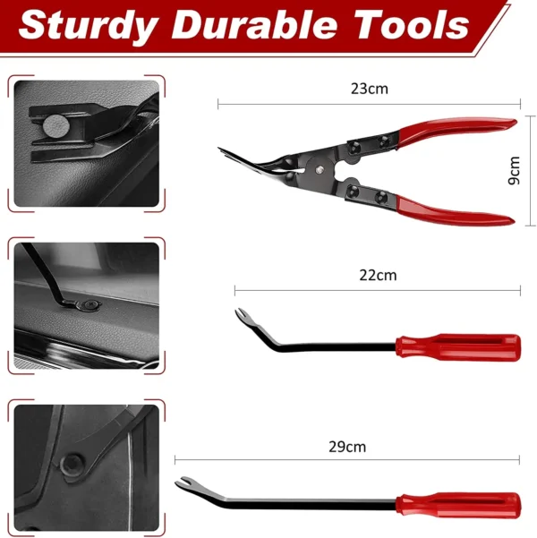 Car tools Car Interior Disassembly kit plastic trim removal tool car clips puller diy Panel Tools for auto trim puller set - Image 4