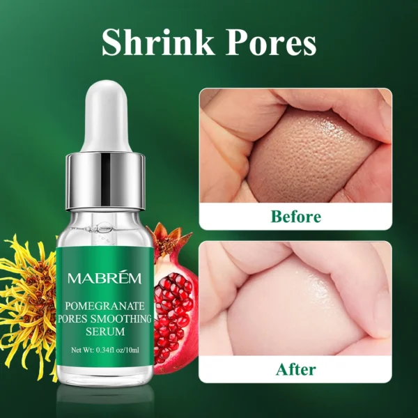 MABREM Pore Shrinking Serum Essence Pores Treatment Moisturizing Relieve Dryness Oil-Control Firming Repairing Smooth Skin Care - Image 4
