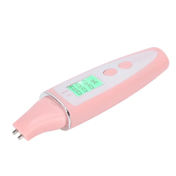 Facial Skin Tester Smart Display Skin Care Portable Digital Skin Detector Pen for Home Beauty Salon Pink - Image 4
