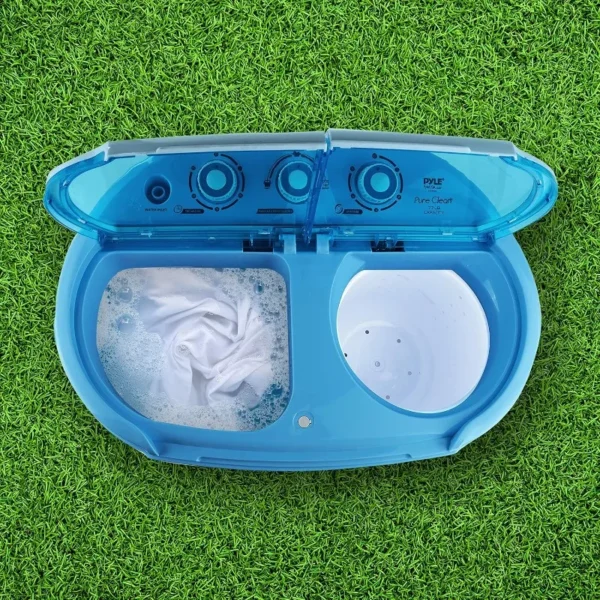 Pyle Portable 2-in-1 Washing Machine&Spin-Dryer-Convenient Top-Loading Easy Access,Energy&Water Efficient Design - Image 6