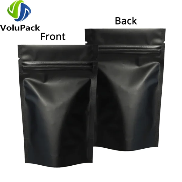 Zipper Coffee Packaging Storage Heat Sealing Stand Up Zip Lock Pouches Eco Aluminum Foil Mylar Gift Organizer Bags - Image 2