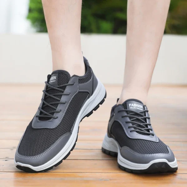 Oulylan Breathable Mesh Walking Shoes Summer Fashion Soft Soled Sneakers Lightweight Comfortable Sports Footwear For Men - Image 3