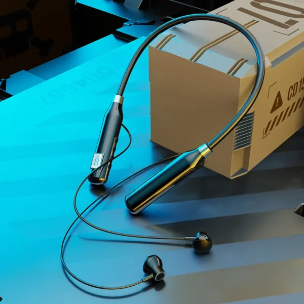 Bluetooth Headphones Wireless Earbuds Neckband In-Ear Earbuds with Mic TF Card Slot Stereo Bass Headsets for Sports Workout Gym - Image 2