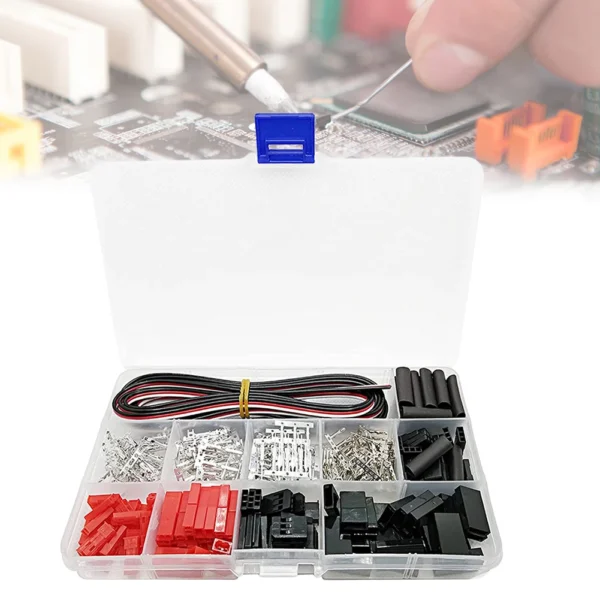 400pcs Servo Connector Socket Crimp Pin Cable Kit 22AWG Wire for JR JST SYP Futaba DIY Servo Extension Cable 2.54mm Terminal - Image 3