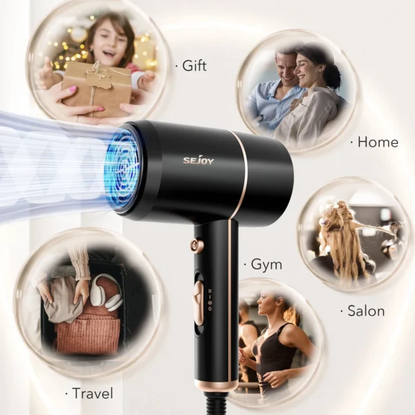 Sejoy 1800W Electric Hair Dryer 110v Hair Dryer Personal Hair Care Styling Negative Ion Tool Constant Anion Hair Dryers - Image 6
