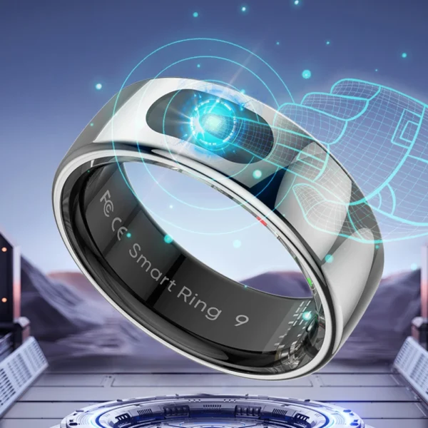 Smart Ring R08 Womens Men Electronic Smartring With Charging Case Blood Oxygen Pressure Health Monitor for Xiaomi Samsung Phone - Image 3