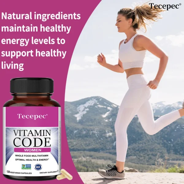 Vitamin Code for Women - Natural Vitamins and Folic Acid, Supports Healthy Energy, Balanced Immune System and Overall Health - Image 5