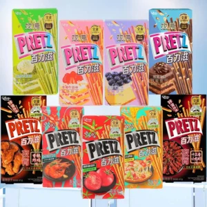 GLICO Pretz,Double Pretz Snacks 1.45/1.59/1.77/2.12/2.29oz(41/45/50/60/65g)*2 Packs