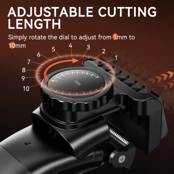 MAXGROOM 3 in 1 Men Bidirectional Body Hair Trimmer Electric Shaver IPX6 Waterproof Double-edged Razor Whole Body Hair Trimmer - Image 5
