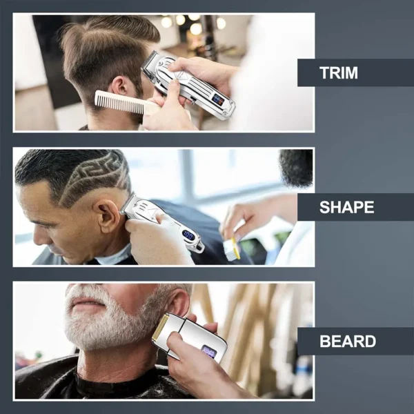 Professional Hair Clippers/Hair Trimmer/Beard Shaver Kit for Men Barber Clipper Hair Cutting Kit Gifts for Men - Image 2
