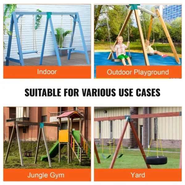 A-Frame Middle Swing Set Brackets Heavy Duty Carbon Steel Swing Set Hardware with Mounting Hardware DIY Swing Set Bracket Swin - Image 6