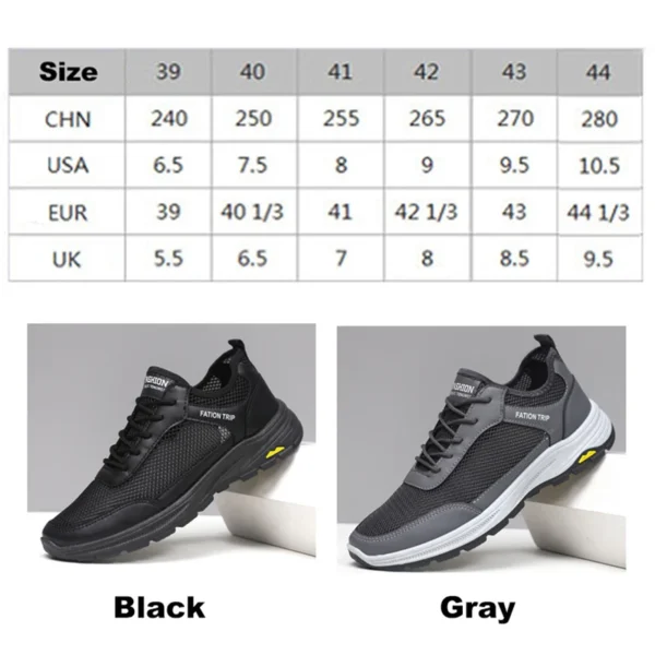 Oulylan Breathable Mesh Walking Shoes Summer Fashion Soft Soled Sneakers Lightweight Comfortable Sports Footwear For Men - Image 6