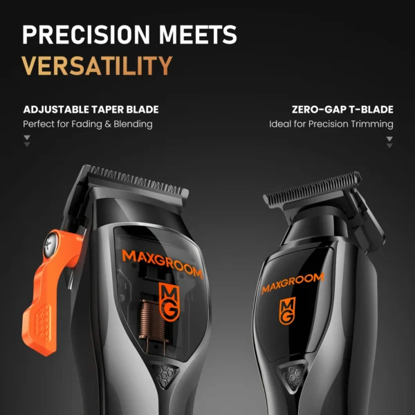 MAXGROOM Professional Hair Clippers for Men Premium Home Haircut Kit Cordless Hair Cutting Clippers and Trimmers Set - Image 3