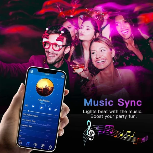 5M TV LED Backlight Light Strip Bluetooth APP Control Music Sync RGB Color Changi Backlight For Tv 32-60 Inch Decoration - Image 4