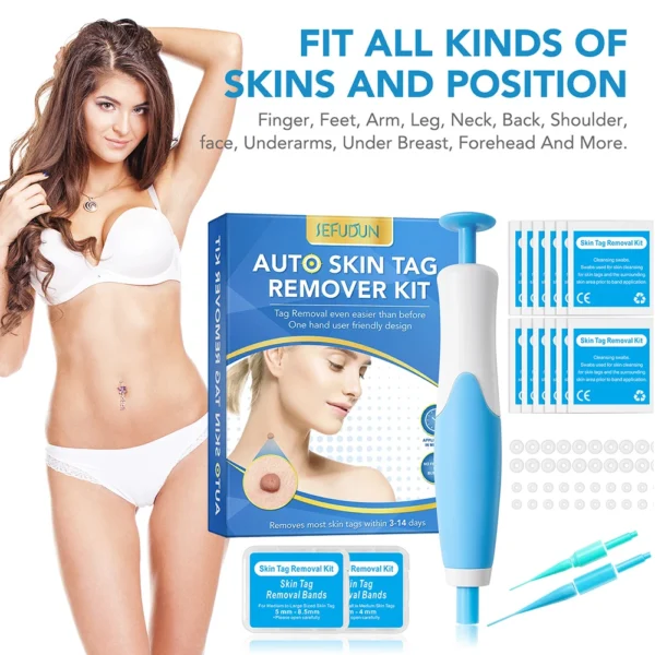 2 IN 1 Auto Micro Skin Tag Remover Device Standard And Micro Skin Tag Removal Kit Adult Mole Wart Remover Face Care Beauty Tools - Image 3